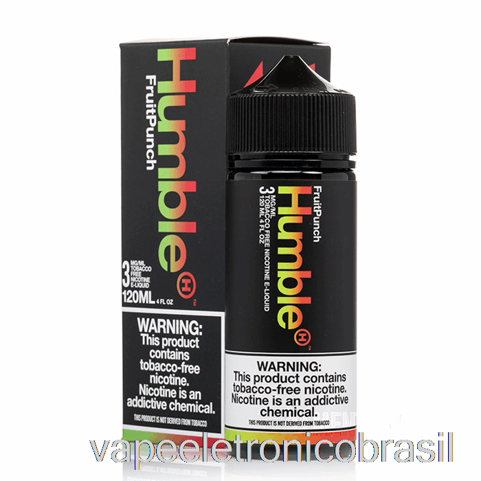 Vape Recarregável Ponche De Frutas - Humilde Suco Co - 120ml 3mg